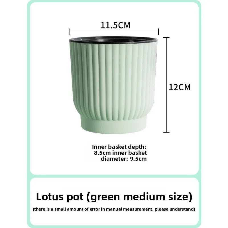 Self-Watering Resin Succulent Planter Pot