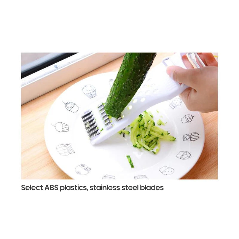 Stainless Steel Vegetable & Fruit Grater & Peeler – Eco-Friendly, Durable, Random Colour