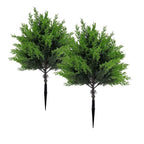 2pcs Outdoor Artificial Spherical Pine Trees with Stakes