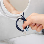 Rotating Wall-Mounted Bath Mirror with Suction for Easy Viewing
