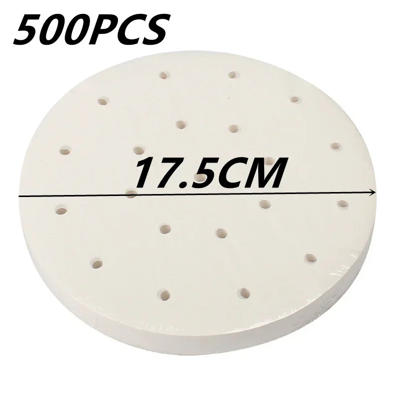 Eco-Friendly Silicone & Parchment Steamer Paper – Non-Stick Round