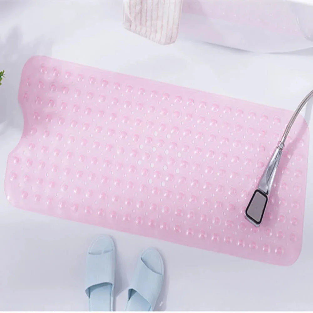 40x100cm Anti-Slip Bathtub Mat PVC Kids Elder Shower Rug