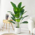 1pc Artificial Large Tropical Palm / Banana Leaves – Real Touch Monstera Style