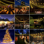 Solar LED Ball String Lights 5M IP65 Waterproof Holiday Decor