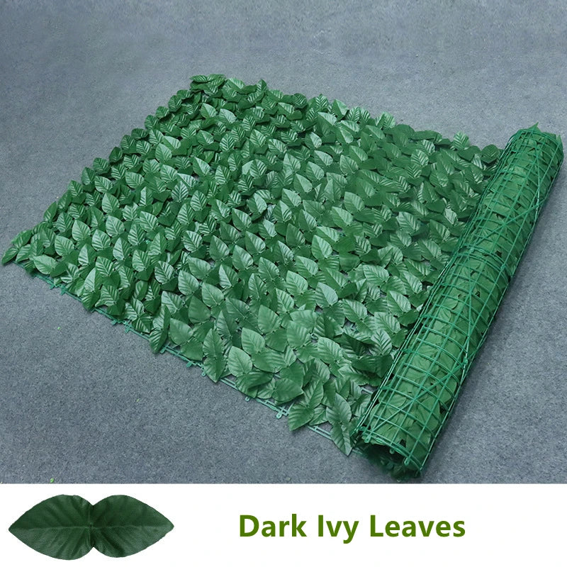 Amuixui Artificial Leaf Fence Panel Outdoor Privacy & Decorative Decor