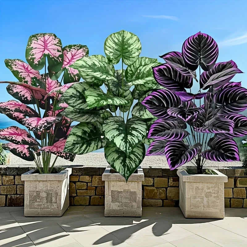 3pcs Large Artificial Green Plant Set – 60cm Bonsai