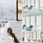 3D Matte Privacy Window Film Frosted Static Cling Glass Cover