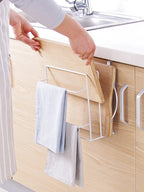 Metal Kitchen Cutting Board & Lid Organizer – Wall-Mounted Rack