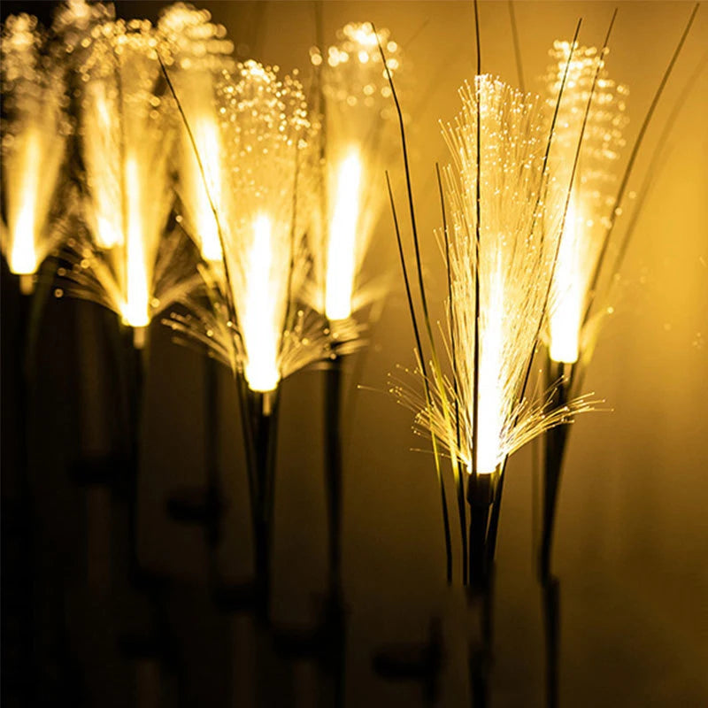 Solar Fiber Reed Light 5m IP65 Waterproof Outdoor Garden Decor