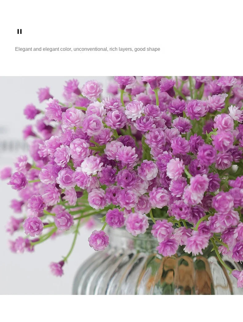 Artificial Silk Gypsophila Flower Indoor Bridal Shower & Event Decor