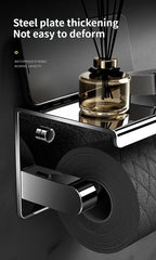 304 Stainless Steel Bathroom Toilet Paper Holder Waterproof Wall Mount Roll Paper Box