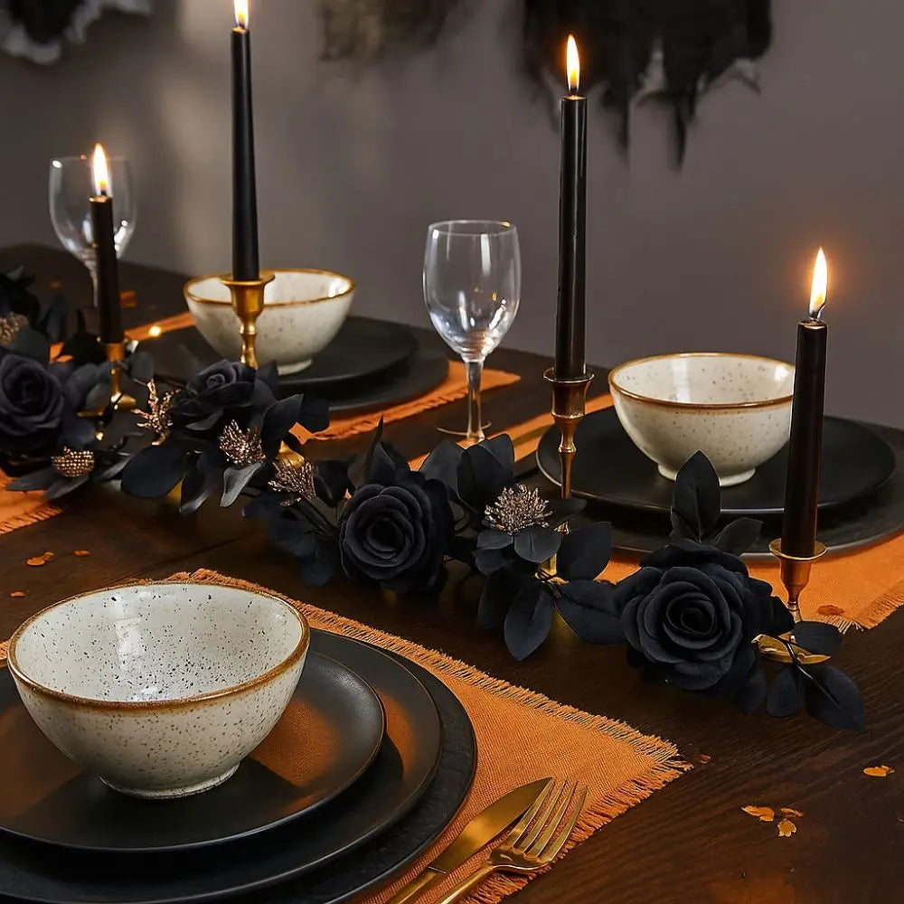 175cm Halloween Rose Leaf Vine Decor