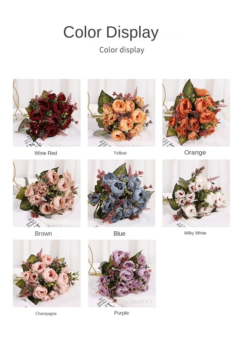 30cm Artificial Silk Peony Flower Indoor Home & Event Decoration