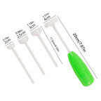 4pc Vegetable Spiral Cutter & Corer Set – Veggie Corkscrew Carver Drill Tool for Stuffed Peppers, Courgettes & Fruit