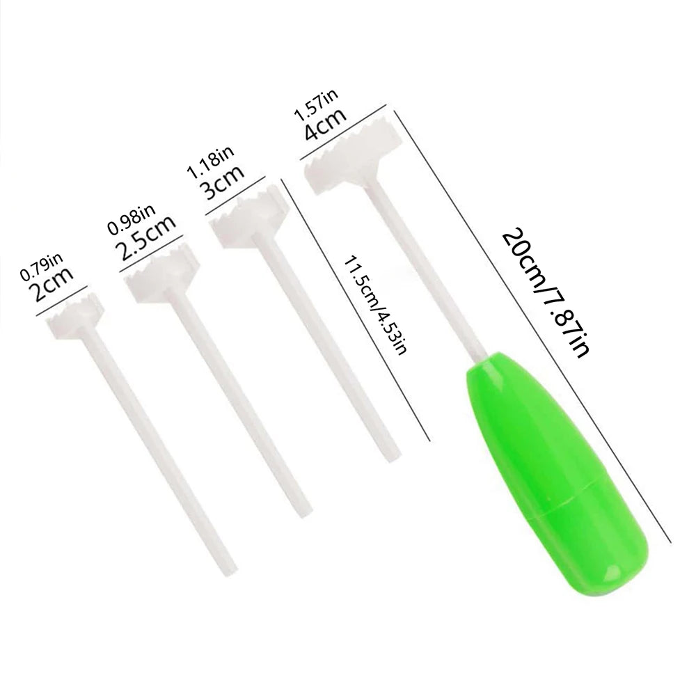 4pc Vegetable Spiral Cutter & Corer Set – Veggie Corkscrew Carver Drill Tool for Stuffed Peppers, Courgettes & Fruit
