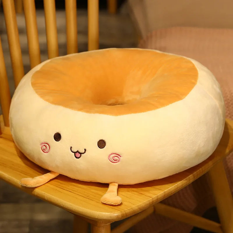 Round Anime Polka Dot Seat Cushion – Memory Foam Comfort for Adults