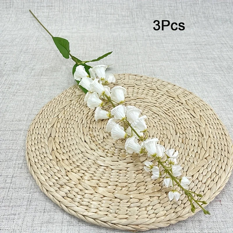 Silk White Lily of the Valley Flower Branch