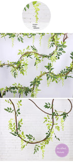 Artificial Wisteria Rattan Strings Indoor & Outdoor Bridal Shower Decor