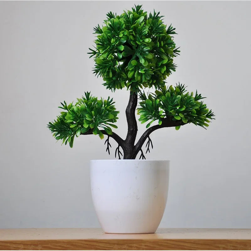 Artificial Bonsai Small Tree  Desktop Potted