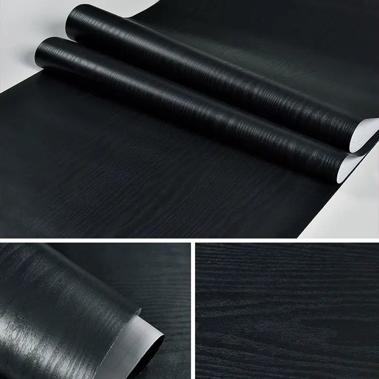 PVC Vinyl Wood Grain Wallpaper Self-Adhesive Waterproof 60cm Roll