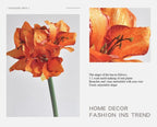76CM Artificial Hippeastrum Silk Flower for Wedding & Home Decor