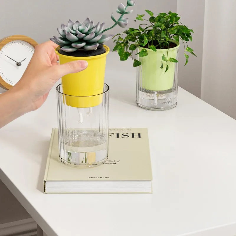 Imitation Glass Plastic Succulent Planter Pot