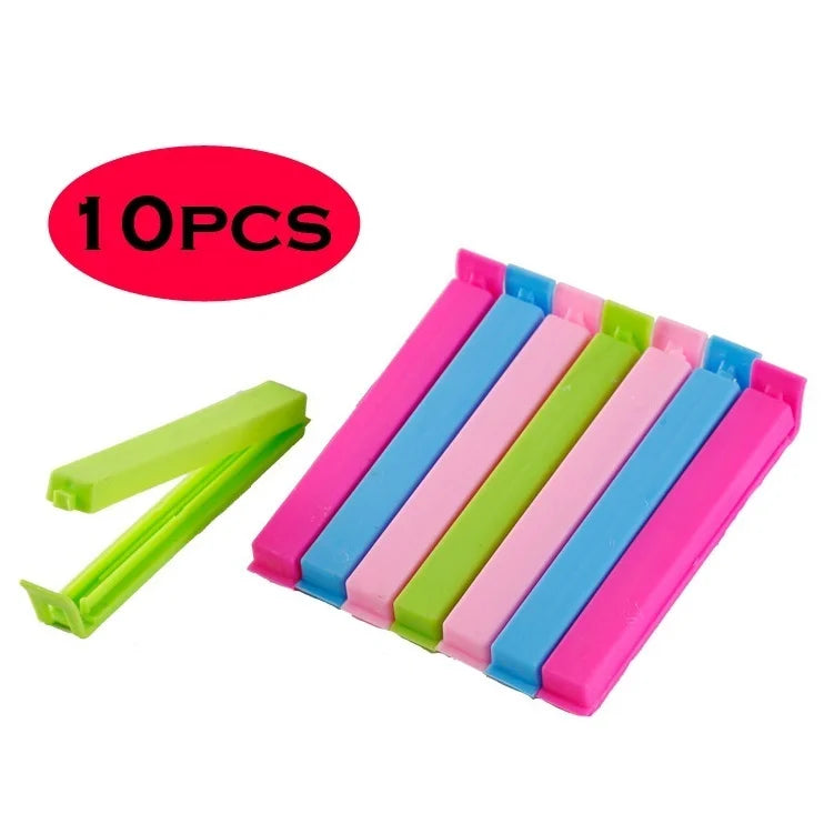 Plastic Bag Clips – Eco-Friendly & Folding Kitchen Clips (10pcs)