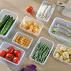 Transparent Plastic Refrigerator Storage Box – Multi-Size Options