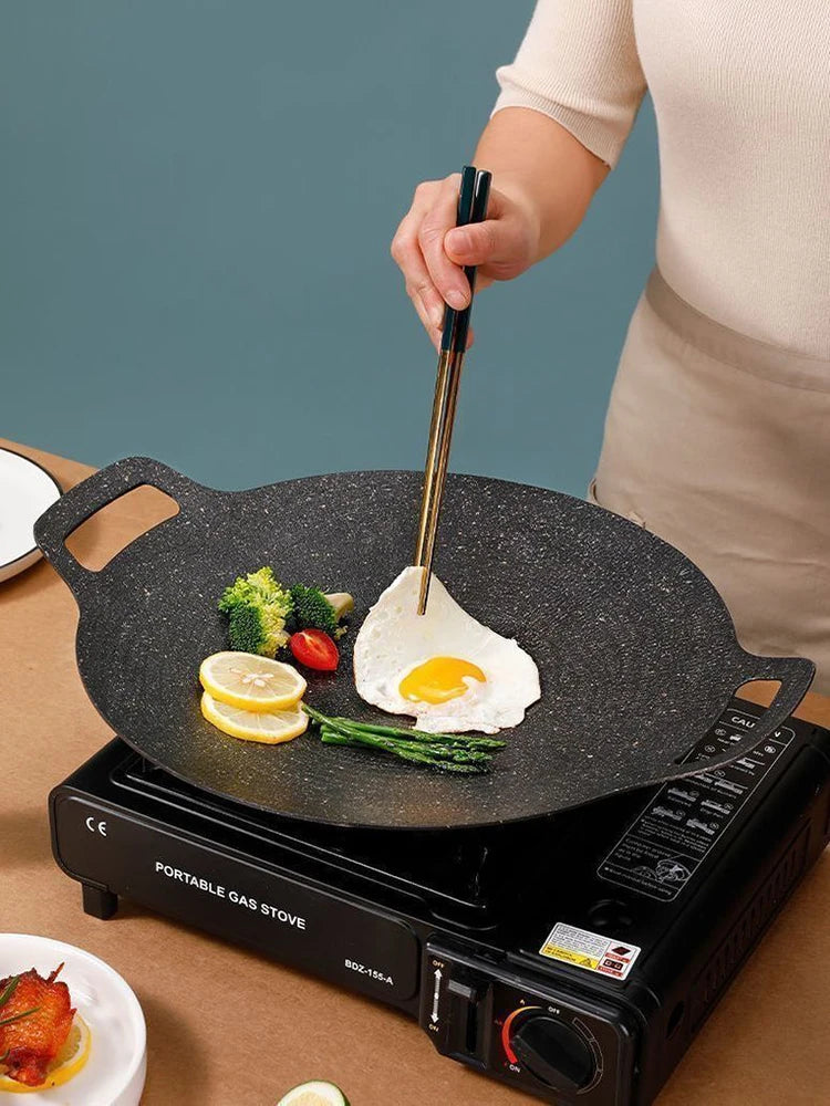 Eco-Friendly Non-Stick Outdoor Grill Pan – Multi-Purpose Camping Pan