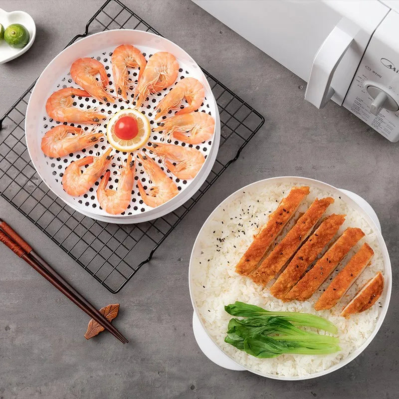 Eco-Friendly Microwave Steamer – Dumpling & Rice Cooking Container