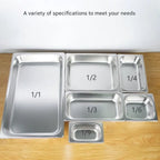 304 Stainless Steel Food Storage Pan – Durable Buffet & Kitchen Use