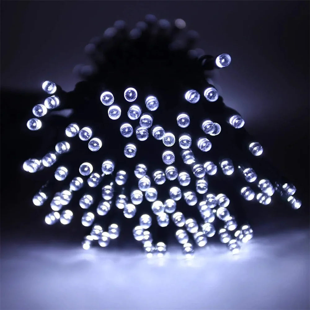 Solar LED String Lights 30M IP65 Waterproof RGB Holiday