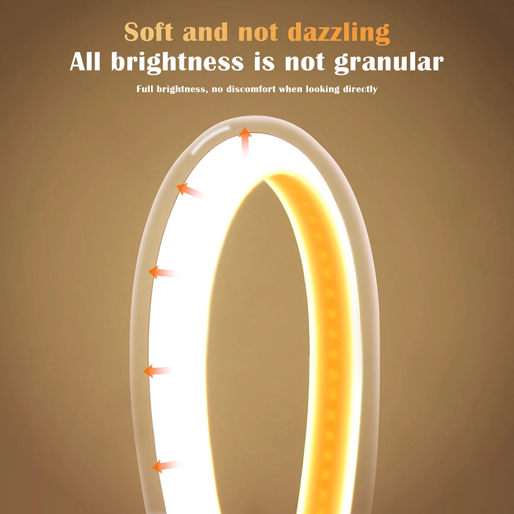 COB LED Strip Light 288 LEDs/M 220V AC IP67 Waterproof Warm/Natural/White