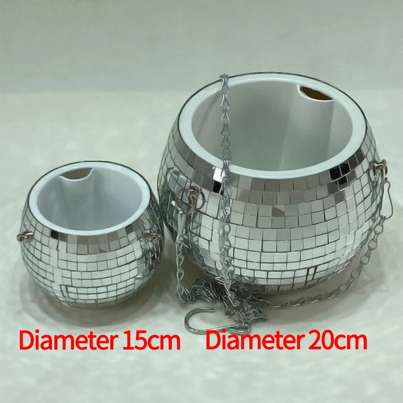 Disco Ball Self-Watering Hanging Planter Pot