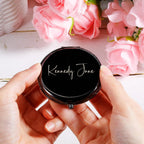 Personalized Colorful Laser Engraved Makeup Mirror for Special Occasions