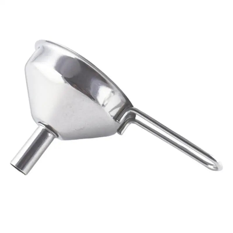 Stainless Steel Mini Funnel – Long Handle Liquid & Powder Pouring Tool