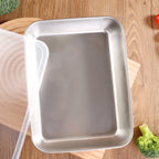 MTM 201 Stainless Steel Storage Trays – Eco-Friendly Korean Style, 4pcs Food Organizer