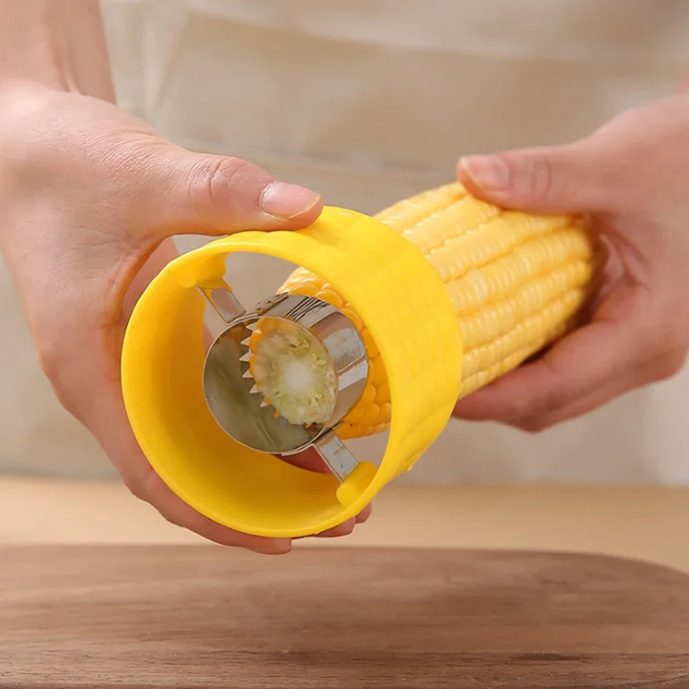 Corn Stripper Peeler – Stainless Steel Cob Cutter & Kernel Remover