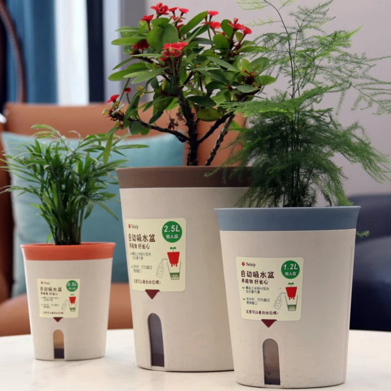 Double Layer Self-Watering Hydroponic Flower Pot