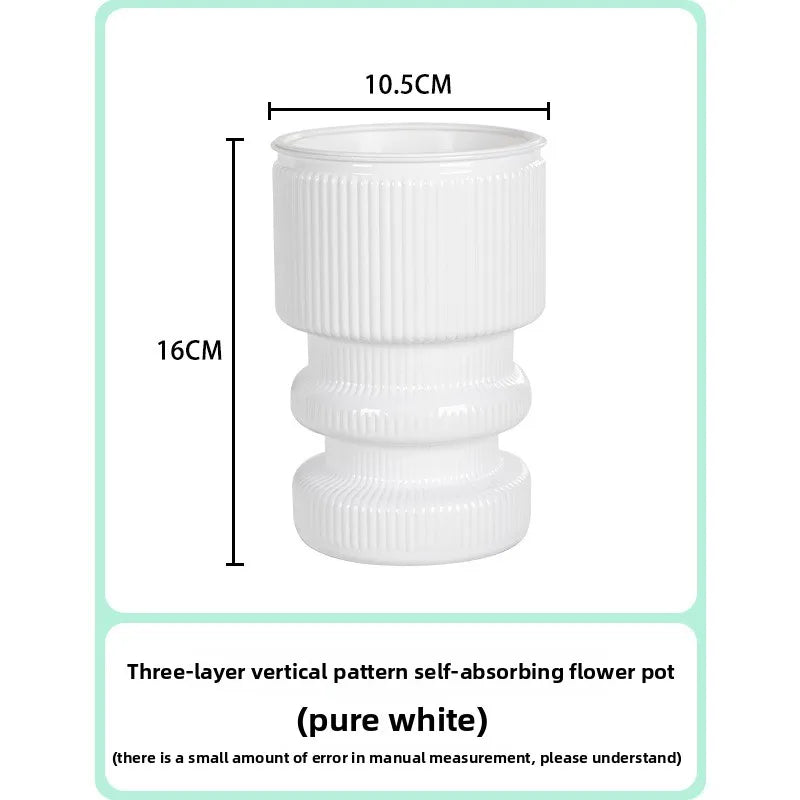 Self-Watering Transparent Plastic Succulent Pot