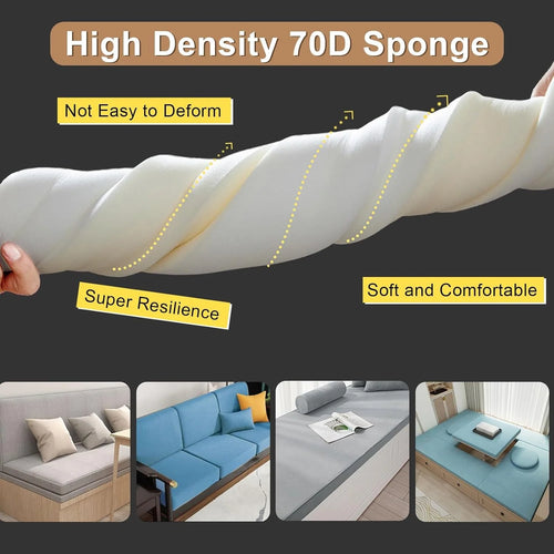 Custom Size Bench Cushion – Removable, Washable Seat Pad for Home Furniture