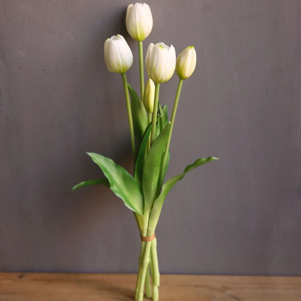 40cm Five-Headed Artificial Tulip Bouquet – Nordic Style