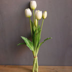 40cm Five-Headed Artificial Tulip Bouquet – Nordic Style