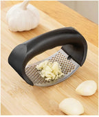 Stainless Steel Garlic Press – Handheld Garlic Crusher Tool