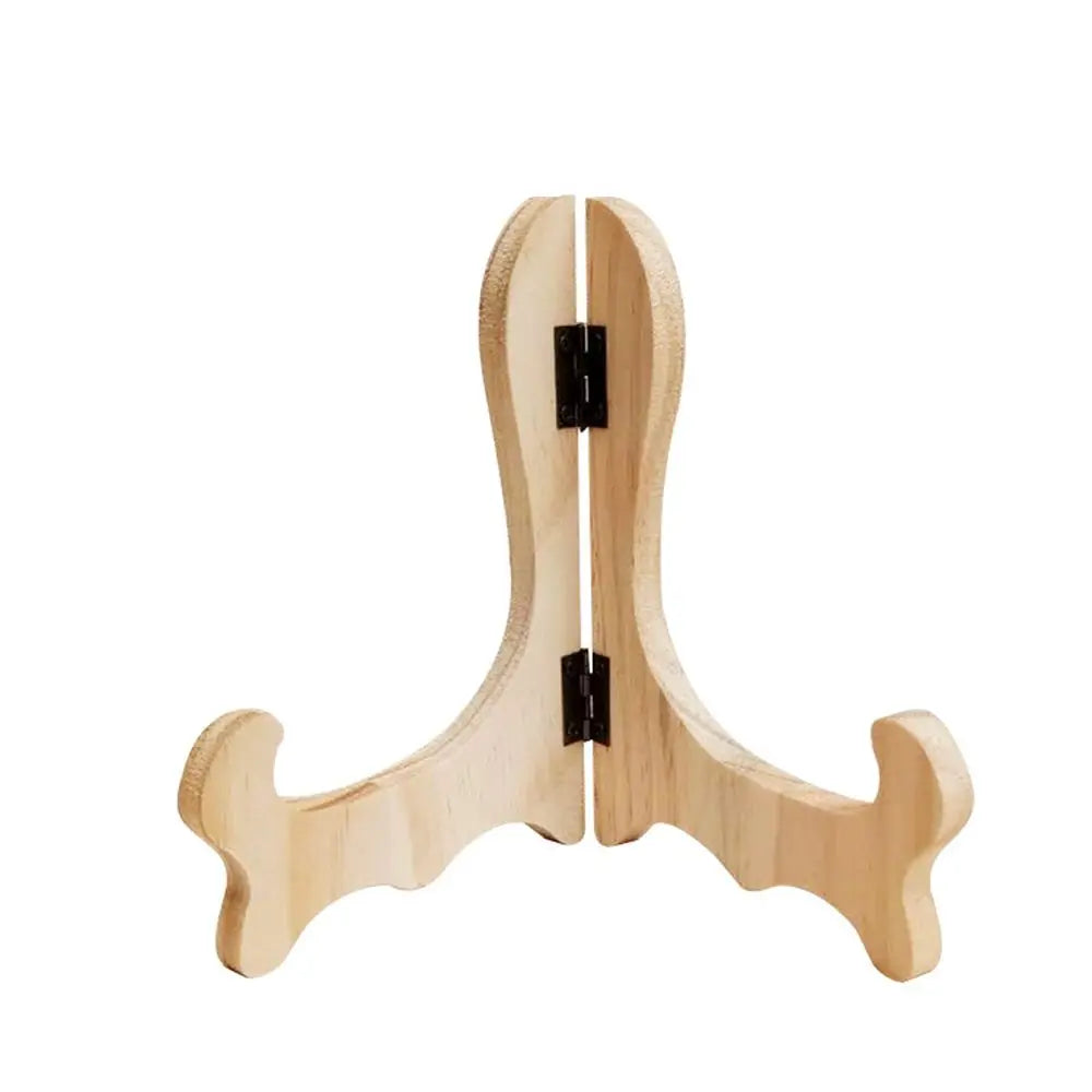 Wooden Display Stand Retro Decorative Rack Photo Plate Holder