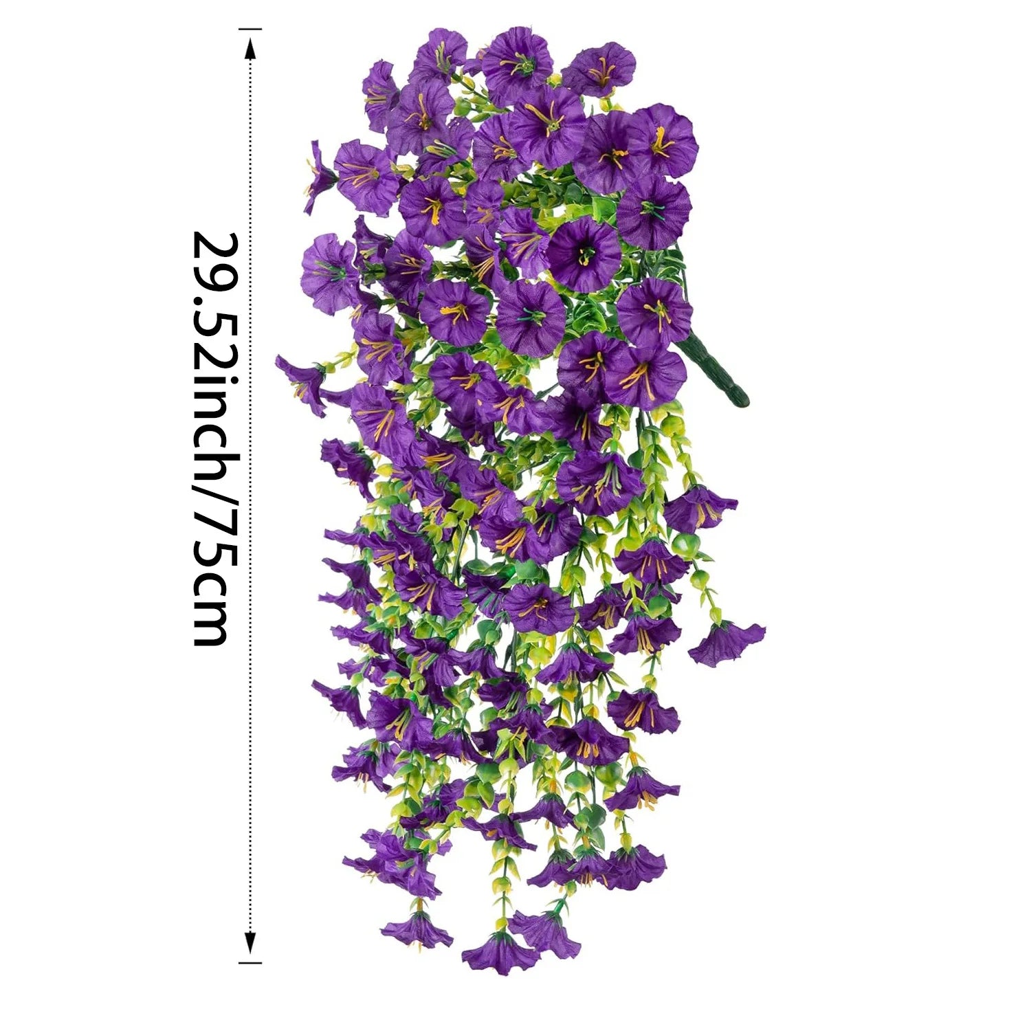 1pcs Artificial Morning Glory Wall Hanging – 75cm