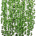 2/80M Artificial Green Leaves Ivy Vine Garland – 30pcs